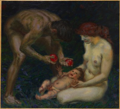 Adam et Ève La Famille - Franz Stuck Ritter von