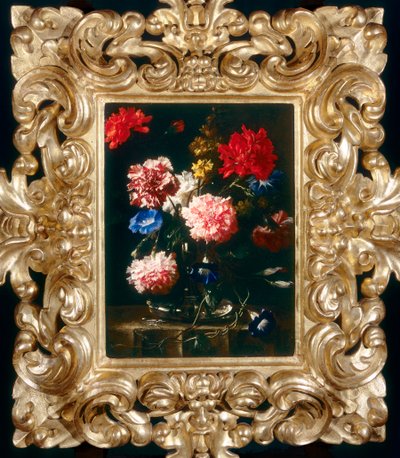 Nature morte avec des fleurs dans un vase en verre - Franz Werner Tamm