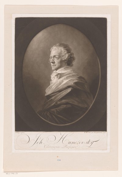 Portrait de Johann Huncžovsky - Franz Wrenk
