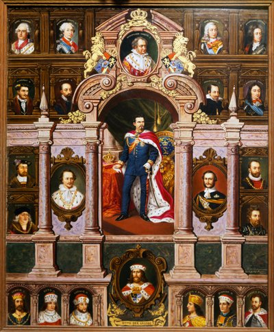 Portraits des rois bavarois de la famille Wittelsbach - Franz Xaver Thallmaier