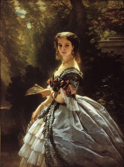 Portrait de la comtesse Elizabeth Esperovna Troubetskaya, née Belosselskaya-Belozerskaya 1834-1907 - Franz Xaver Winterhalter