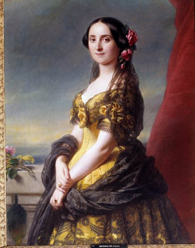 Portrait de Madame Manuel, comtesse de Gramedo. Peinture de Franz Xaver Winterhalter (1806-1873) - Franz Xaver Winterhalter