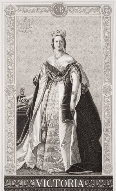 Reine Victoria (1819-1901) de `Illustrations of English and Scottish History