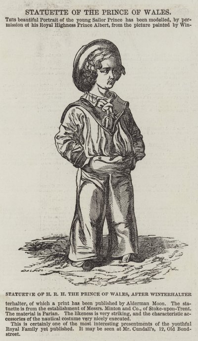 Statuette de SAR le Prince de Galles - Franz Xaver Winterhalter