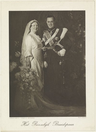 Portrait de Juliana, reine des Pays-Bas, et de Bernhard de Lippe-Biesterfeld - Franz Ziegler