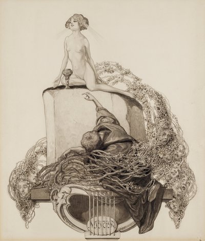 Ex Libris Walther et Amelia Fahrenhorst - Franz von Bayros