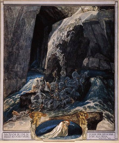 Illustration de la Divine Comédie de Dante, Enfer, Chant XXIII - Franz von Bayros
