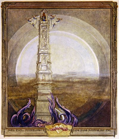 Illustration de la Divine Comédie de Dante, Paradis, Chant I - Franz von Bayros