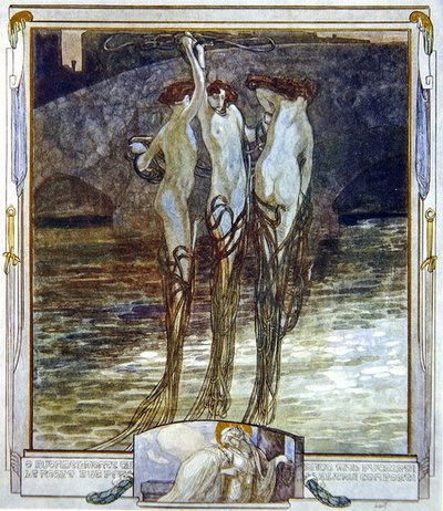 Illustration de la Divine Comédie de Dante, Paradis, Chant XVI - Franz von Bayros
