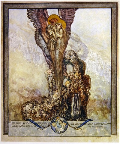 Illustration de la Divine Comédie de Dante, Paradis, Chant XXIII - Franz von Bayros