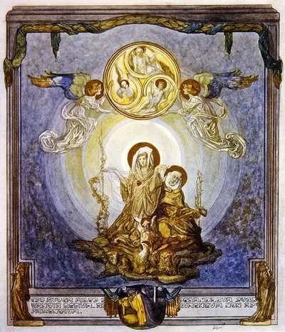 Illustration de la Divine Comédie de Dante, Paradis, Chant XXIV - Franz von Bayros
