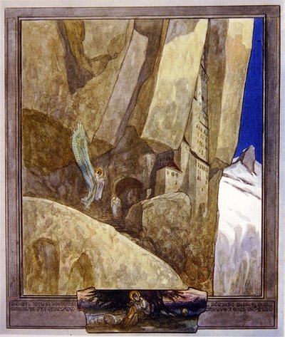 Illustration de la Divine Comédie de Dante, Paradis, Chant XXI - Franz von Bayros