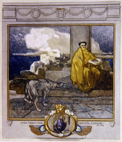 Illustration de la Divine Comédie de Dante, Purgatoire, Chant XI: 135 - Franz von Bayros