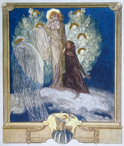 Illustration de la Divine Comédie de Dante, Purgatoire, Chant XXX - Franz von Bayros
