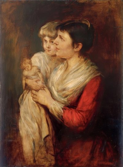 Clementine von Schön-Renz avec sa fille Hanna Elisabeth - Franz von Lenbach