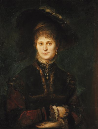 Magdalena Plach (?) - Franz von Lenbach