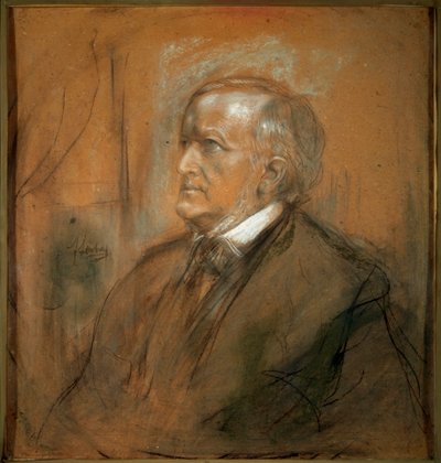 Portrait du compositeur Richard Wagner, 1813-1883, 1868 - Franz von Lenbach