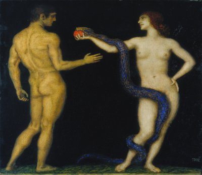 Adam et Ève, vers 1920 - Franz von Stuck