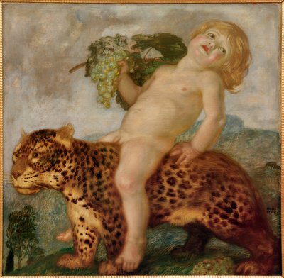 Enfant Bacchus sur un panthère - Franz von Stuck