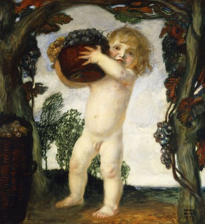 Garçon avec des raisins; Knabe mit Trauben, 1903 - Franz von Stuck