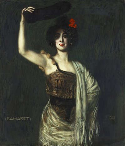 La danseuse Saharet - Franz von Stuck