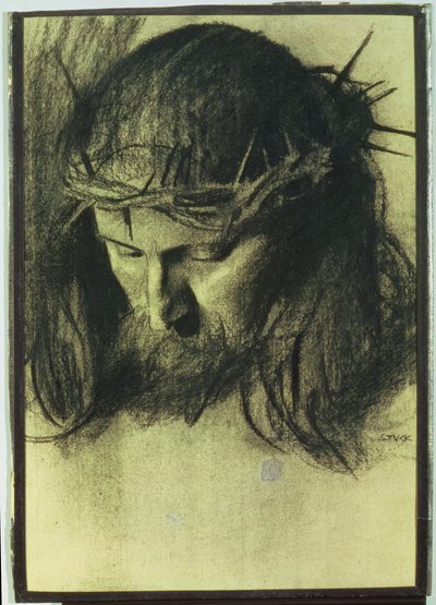 Tête du Christ, c.1890 - Franz von Stuck