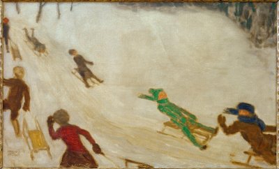 Enfants en luge - Franz von Stuck
