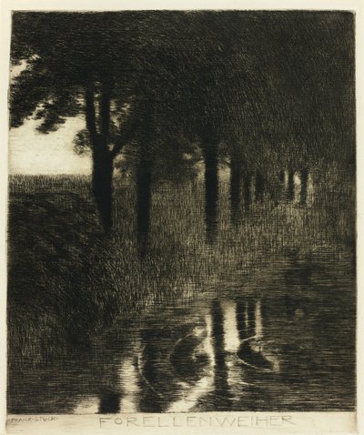 Le bassin à truites - Franz von Stuck