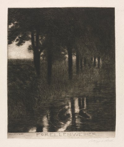 Étang à truites - Franz von Stuck
