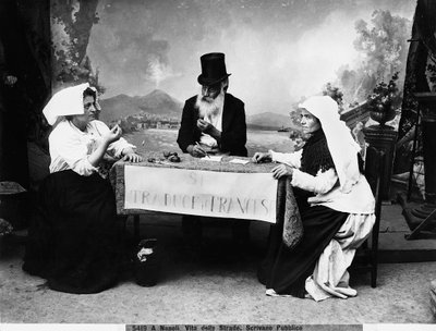 Écrivain public à Naples, vers 1890 - Fratelli Alinari Fratelli Alinari