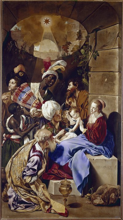 Adoration des Mages - Fray Juan Batista Maino or Mayno