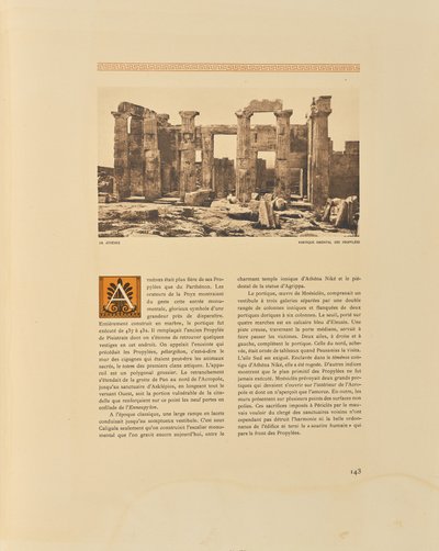 Athènes. Portique oriental des Propylées - Frédéric Boissonnas