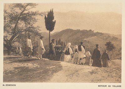 Zéménon. Retour au village - Frédéric Boissonnas