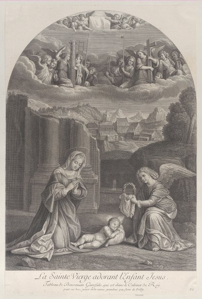 La Vierge Marie adorant l