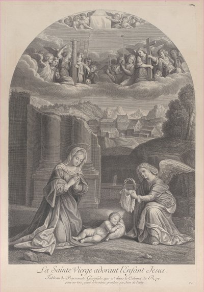 La Vierge Marie adorant l