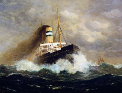 Navire de passagers Potsdam par Fred Pansing (1844-1912) - Fred Pansing