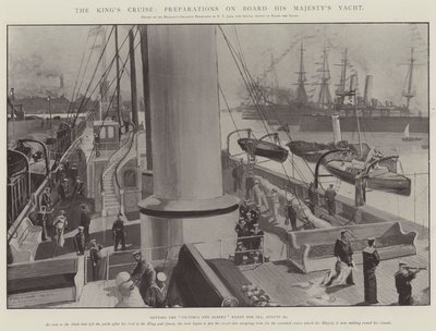 La Croisière du Roi, Préparatifs à Bord du Yacht de Sa Majesté - Fred T. Jane