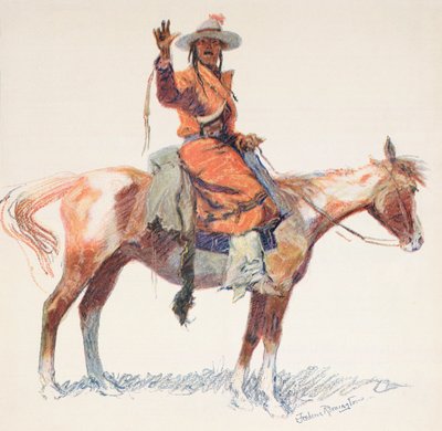 Un éclaireur apache - Frederic (after) Remington