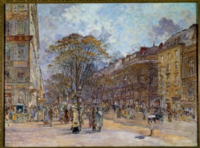 Le boulevard des Italiens à Paris - Frederic Anatole Houbron