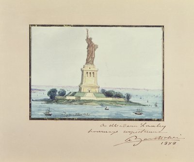 Statue de la Liberté, île de Beldoe, New York, 1888 - Frederic Auguste Bartholdi