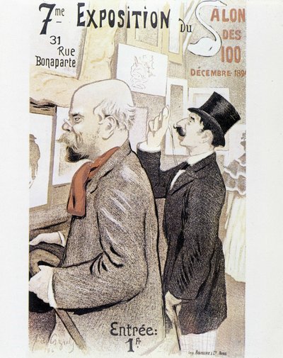 Verlaine - affiche pour le salon de peinture, vers 1894 - Frederic Auguste Cazals