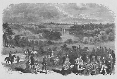Vue depuis le manoir de Belmont, Fairmount Park - Frederic B. Schell
