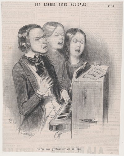Le Malheureux Professeur de Théorie Musicale, 1840 - Frederic Bouchot