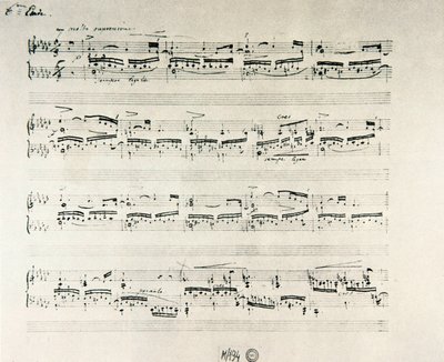 Partition des "Études pour piano opus 10" du compositeur polonais Frédéric Chopin (1810-1849) - Frederic Chopin