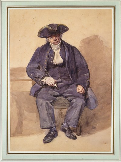 Portrait de John Adams, alias John Wilkinson, officier marinier, âgé de 78 ans - Frederic Cruikshank