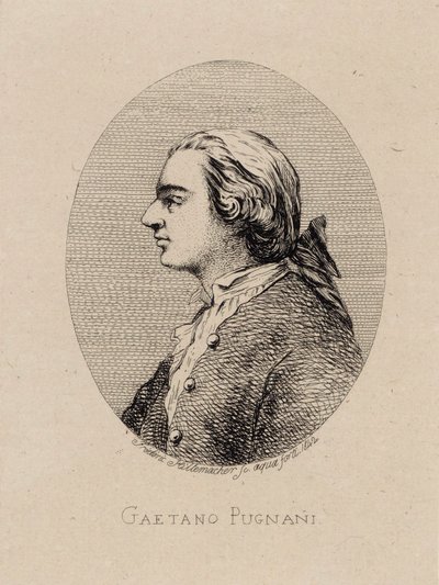 Portrait du violoniste et compositeur Gaetano Pugnani 1731-1798, 1842 - Frederic Desire Hillemacher