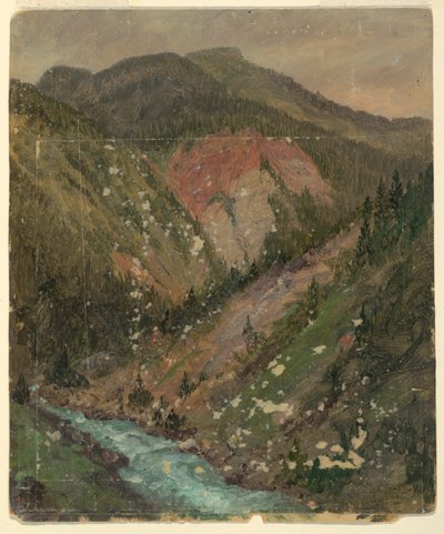 Paysage alpin (Bavière ou Suisse) - Frederic Edwin Church