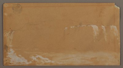 Chutes américaines, Goat Island et partie des chutes du Fer à Cheval, vues depuis la rive canadienne de la rivière Niagara - Frederic Edwin Church