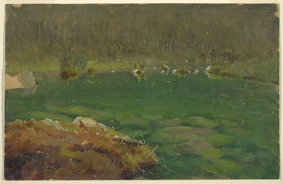 Lac alpin, Bavière ou Suisse - Frederic Edwin Church