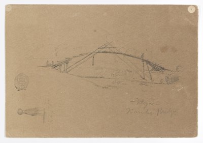Pont de bambou à Buga, Colombie et Fille portant une jarre, Cartago, Colombie - Frederic Edwin Church
